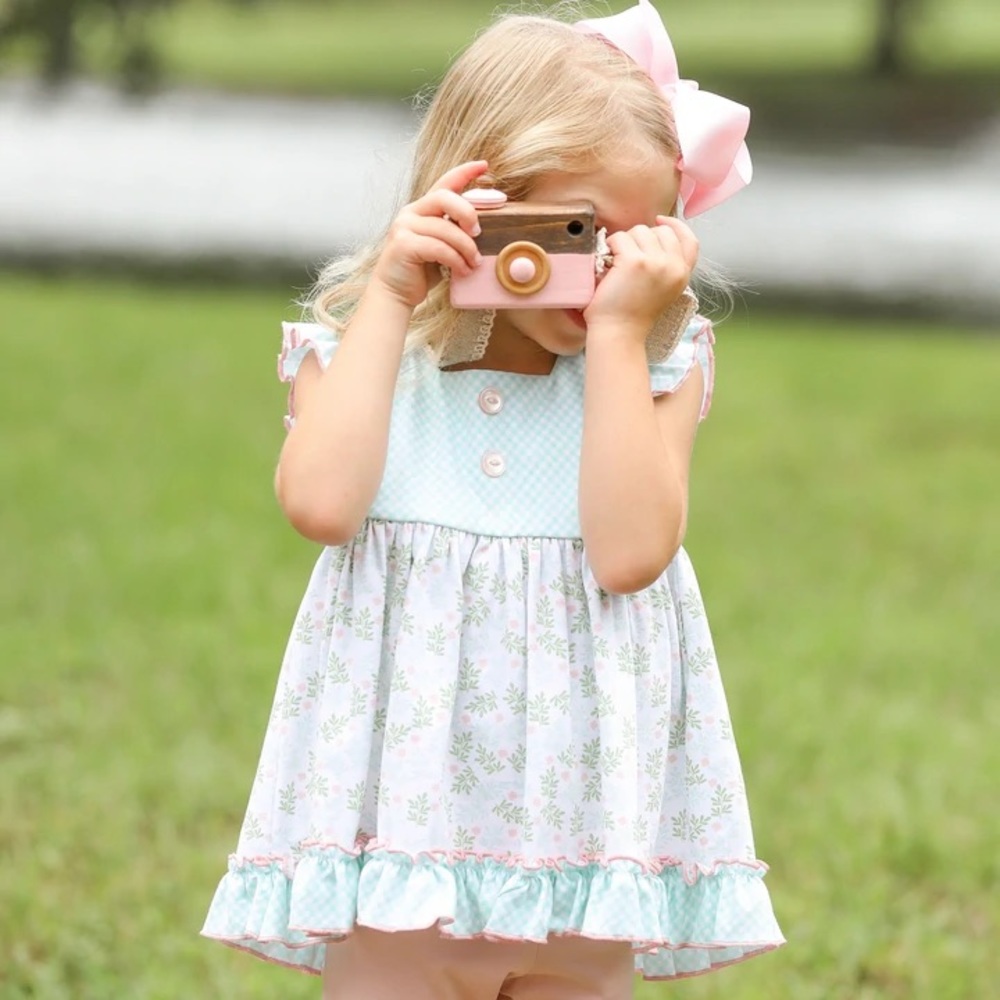 Shrimp and grits primrose tunic